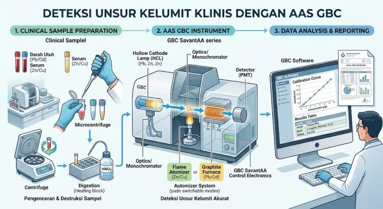 Panduan Lengkap Deteksi Unsur Kelumit (Trace Elements) dalam Sampel Klinis Menggunakan AAS GBC