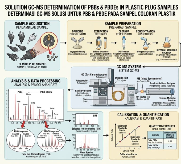 Penentuan PBB dan PBDE pada Sampel Colokan Plastik Menggunakan GC-MS